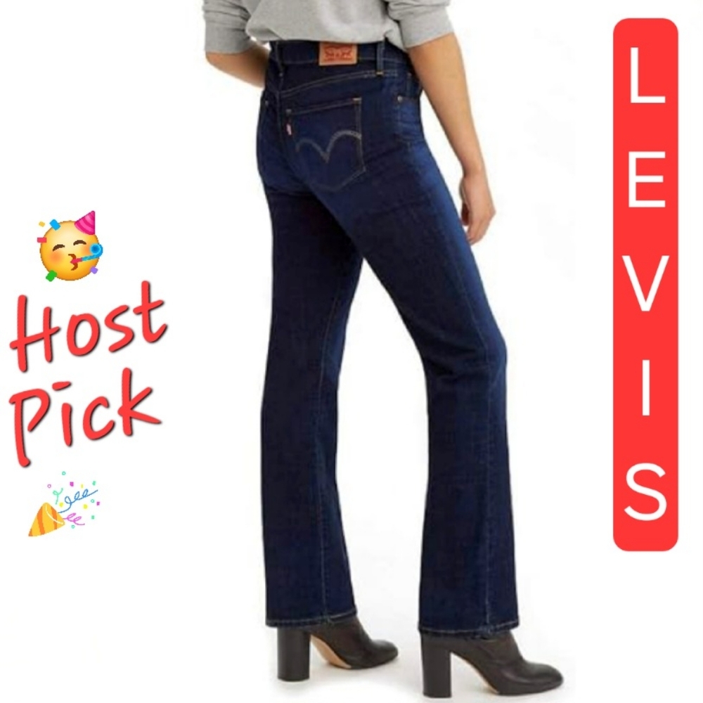 Levi's Classic Bootcut Jeans Womens Size 16 Dark Indigo Stretch